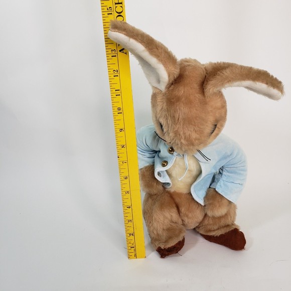 Vtg El Greco Greek Bunny Peter Rabbit w/Blue Coat Handmade Stuffed Animal Plush - Picture 2 of 9